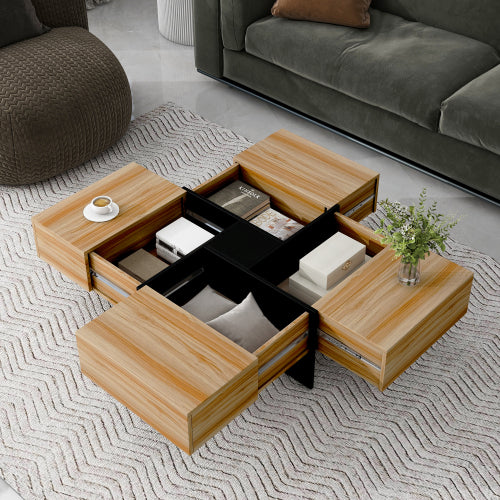 Unique Design Coffee Table Brown