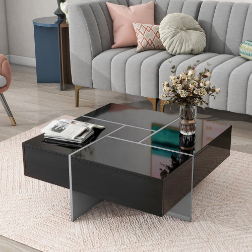 Modern Coffee Table with Secret Drawers | Pure Decor