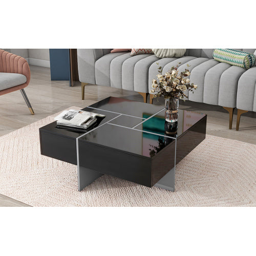 Modern Coffee Table with Secret Drawers | Pure Decor