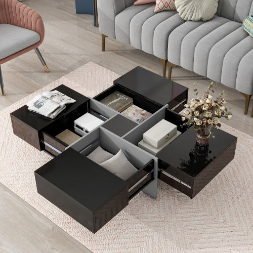 Modern Coffee Table with Secret Drawers | Pure Decor